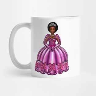 Princess -  Black Afro Princess in purple  vii ! beautiful  black girl with Afro hair, brown eyes and dark brown skin. Hair love ! Mug